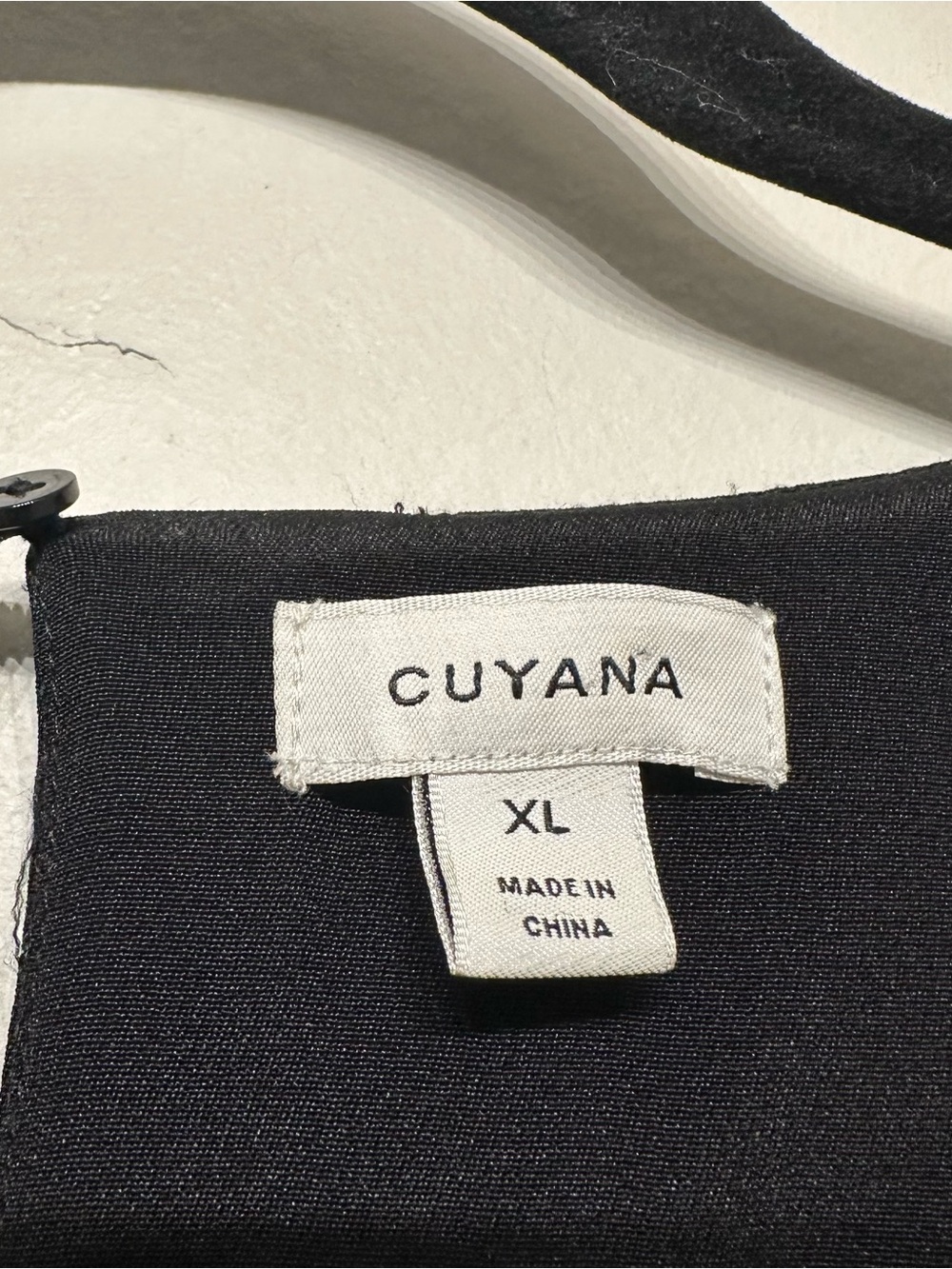 Cuyana Silk Short Sleeve Dress Black XL - Picture 5 of 7